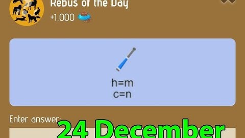 Rebus of the day Zoo 24 December | Zoo Rebus of the day today 24 December Riddle Today