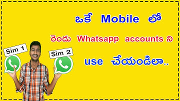 How to create two whatsapp accounts in android mobile in telugu | Tech chandra