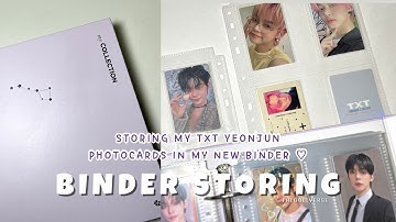 Storing My TXT YEONJUN Photocards In My New Binder!