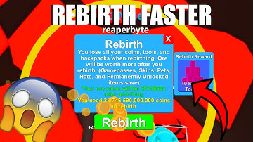 How to REBIRTH FASTER in Roblox Mining Simulator (EASY)
