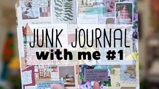 Junk Journal with Me #1 | ASMR, No Talking, Soft Music