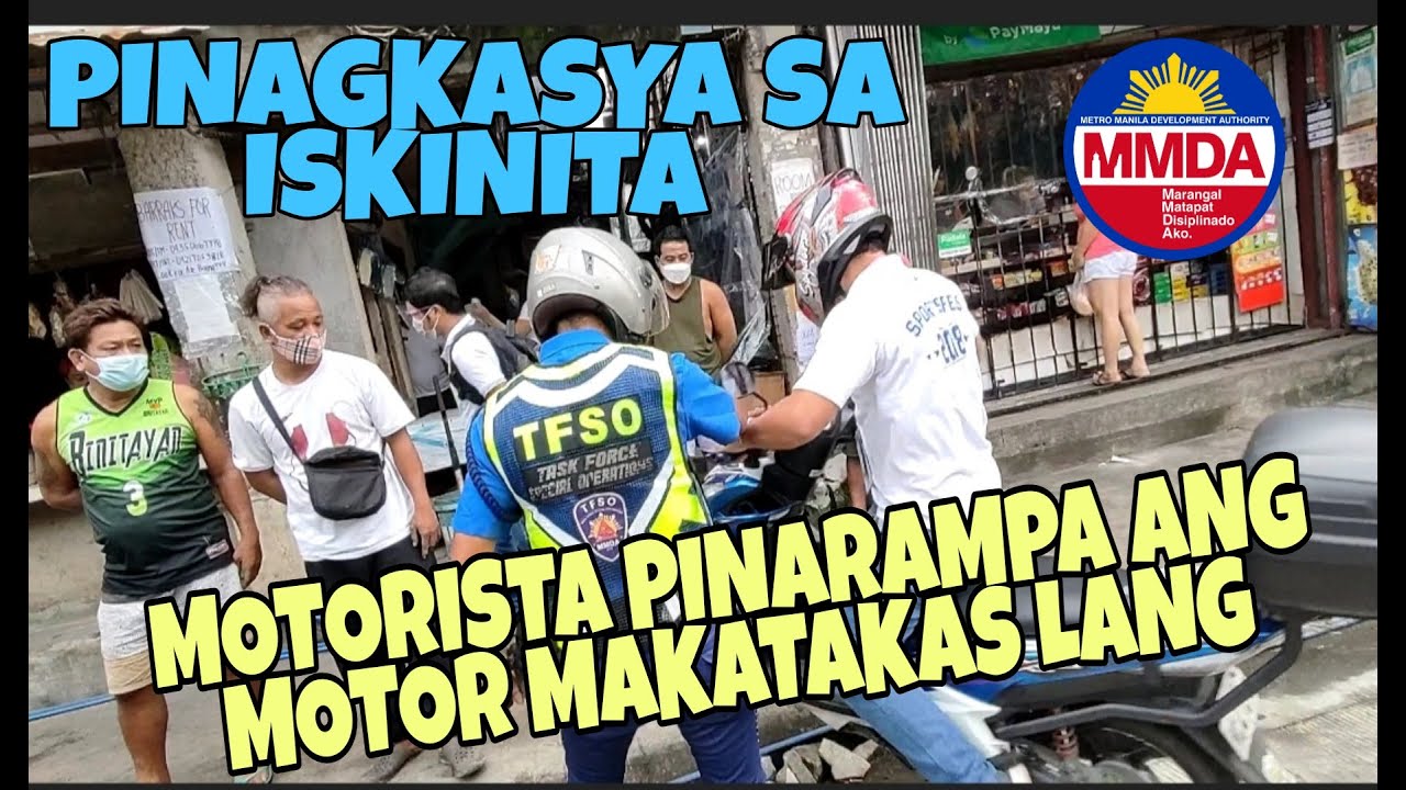ANG LAKAS NG LOOB NI KUYA PINARAMPA ANG MOTOR MAKATAKAS LANG | MMDA TFSO CLEARING OPERATION