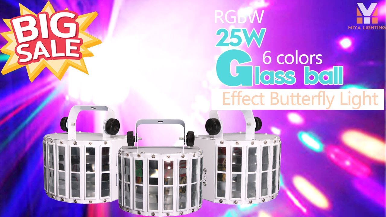 Effect Butterfly RGBW DMX512 Stage Lighting Voice-activated Automatic ...