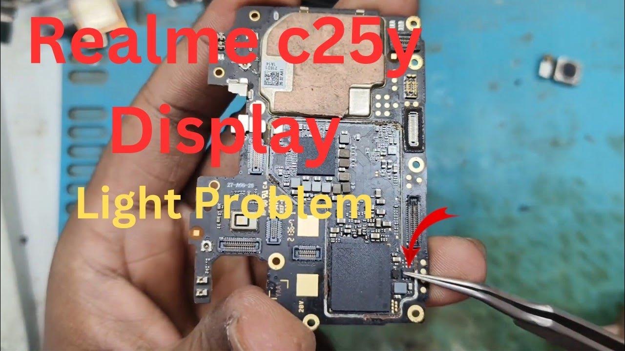 realme-c25y-display-light-problem-realme-c25y-lcd-light-solution