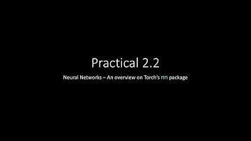 Practical 2.2 – nn package