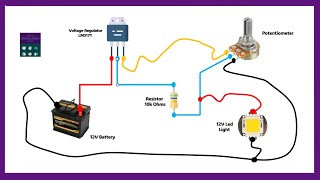 How To Wire A Potentiometer For Light Brightness Control Circuit Diagram