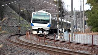 東北本線 白坂-豊原 豊原S字カーブ E531系K421編成 KY出場通過 2017.12.12