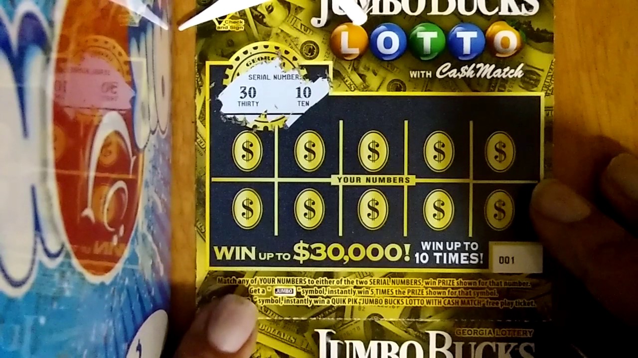 GA Jumbo Bucks Lotto #1,#2 - YouTube