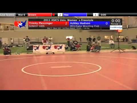 University Women Final 59kg - Trinity Plessinger v...