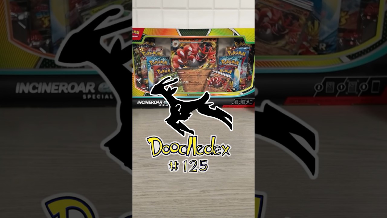 Распаковка коробки с фигурками Incineroar ex и Torterra ex из специальной коллекции. Doodledex 125
