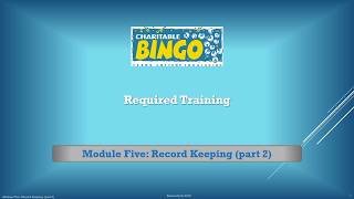 Module 5 - Record Keeping Part 2