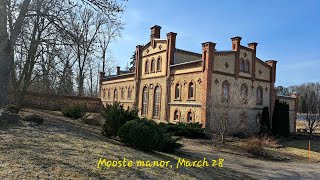 Looking for spring 😊 History. Today.The beautiful and grand Mooste Manor 😍, South Estonia