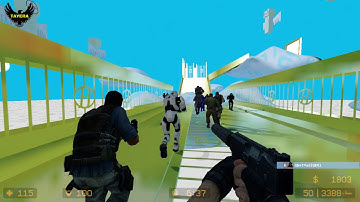 ZOMBIE ESCAPE ROUND ON COUNTER-STRIKE: SOURCE, map:shroomforest, Level EXTREME 3, CSS