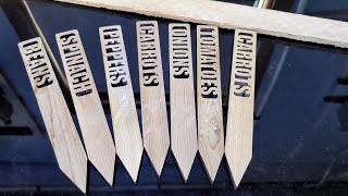 Lightburn Tutorial for Laser Cut Garden Stakes using CSV/Merge