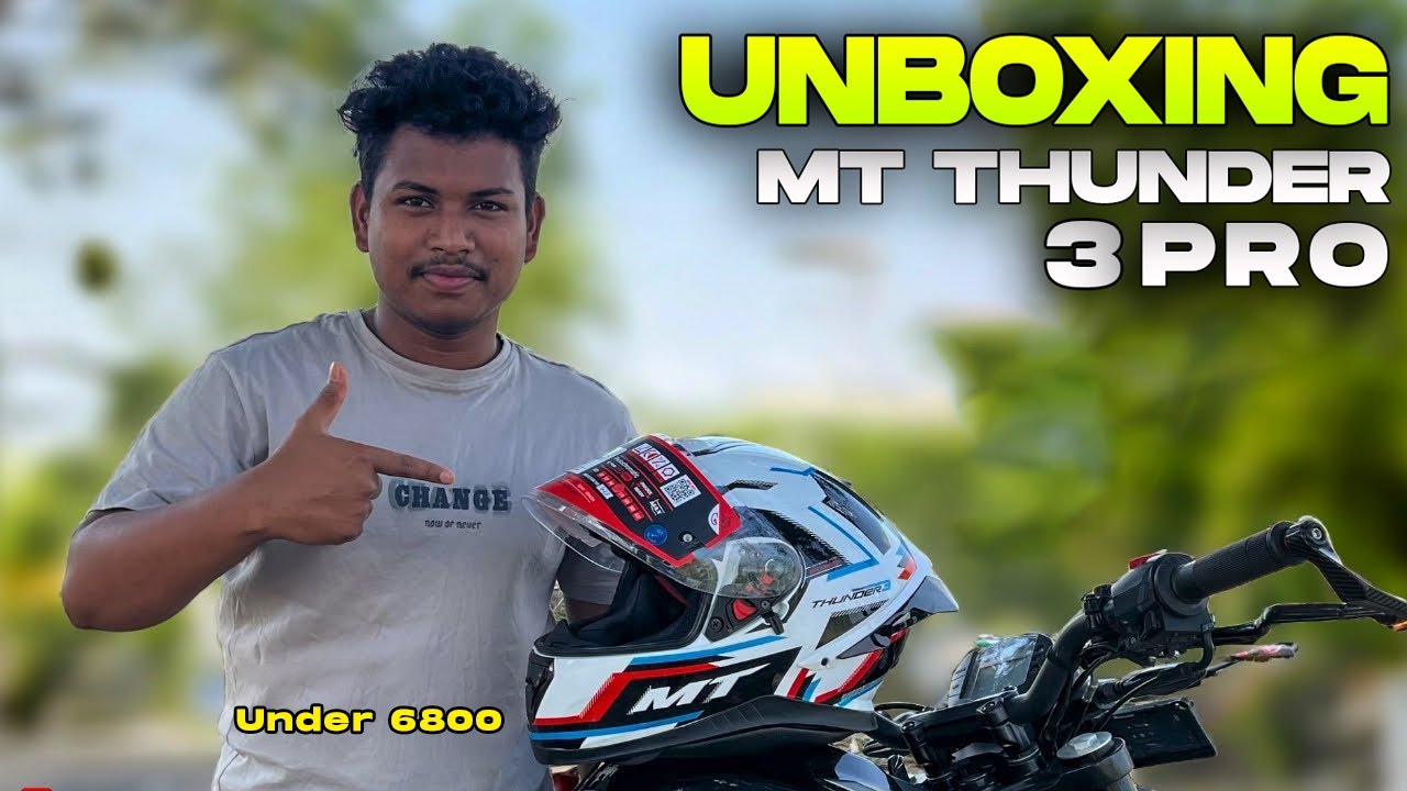MT Thunder 3 Pro blaze Helmet Unboxing |  review |