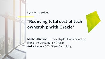 Reducing total cost of tech ownership with Oracle