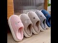 [Warm Fuzzy Slippers] Comfortable Fuzzy Solid Color Home Warm Slippers