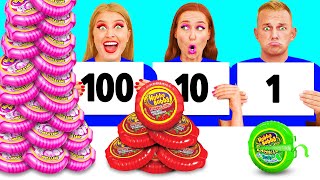 Tantangan 100 Lapis Makanan | Tantangan Lucu DuKoDu Challenge