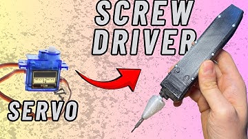 How to make DIY electric Screwdriver from old Servo Motor It