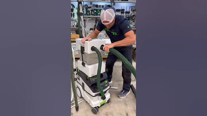 Upgrading my dust collector with the Festool pre separator #woodwork #tools #carpentry #woodworking