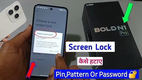 LAVA Bold N1 Pro Remove All Screen Lock || Lava Bold N1 Pro Me Screen Lock Kaise Hataye 