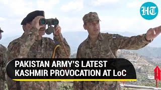 Pak Army Chief stands meters away from India at LoC, talks Kashmir | 'Defence Against All Threats'
