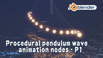 [Tut] Procedural Pendulum Wave P1 - blender animation nodes