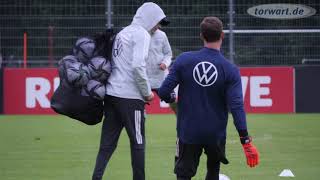 Teil 1: Erstes DFB-Torwarttraining unter Torwarttrainer A. Kronenberg mit Kevin Trapp und Bernd Leno