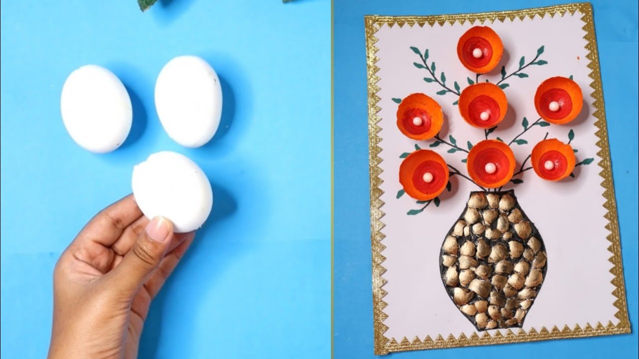 Egg shell craft ideas | Easy craft ideas | waste ideas
