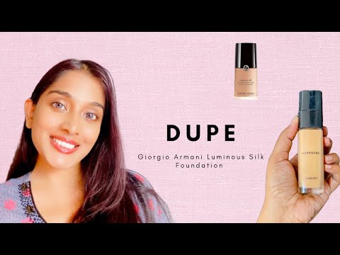 Sapphire Cosmetics Foundation Review - Dupe of Armani ?