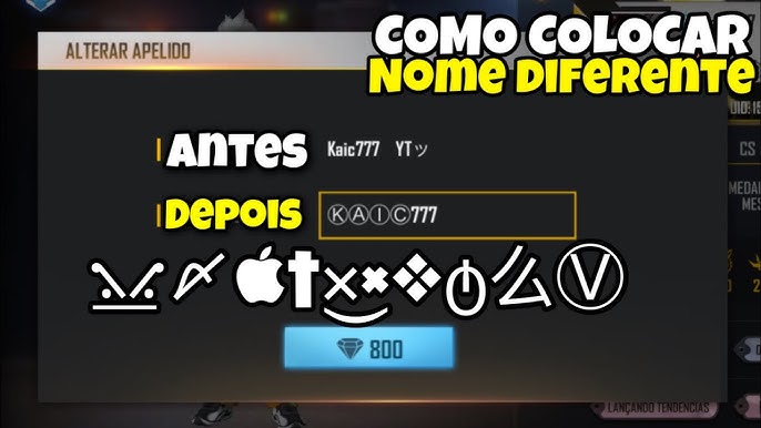 Letras Pequenas para Nicks de Free Fire ¹⁵⁷