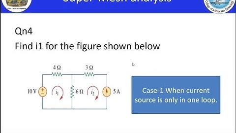 Mesh Analysis ||Supermesh_Case-1|| Electric Circuit Theory_1
