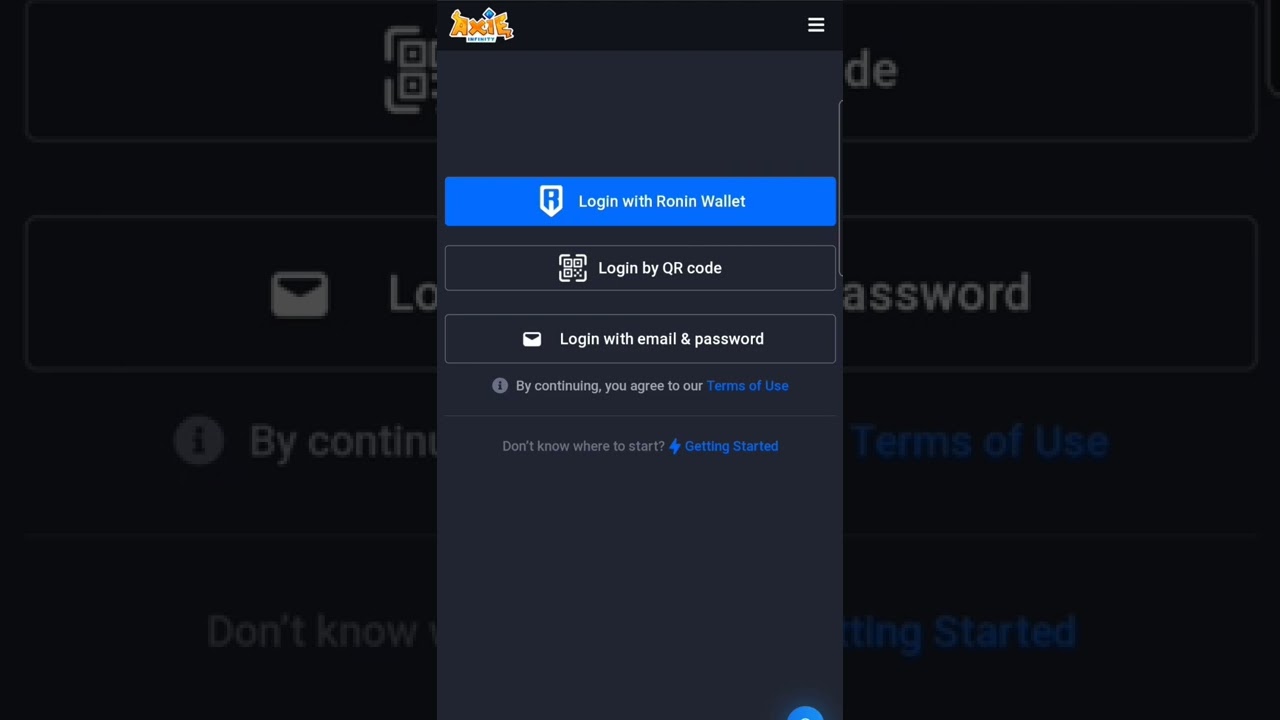How To Get Axie Infinity QR Code Using Your Celphone 