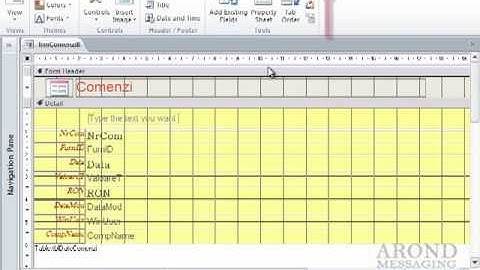 Using Access 2010 - Use a Background Image