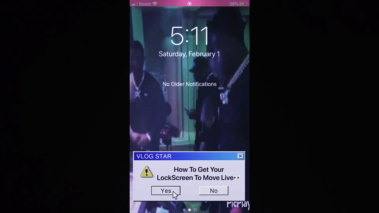 How To Make Your LockScreen Move Live👀 YouTube