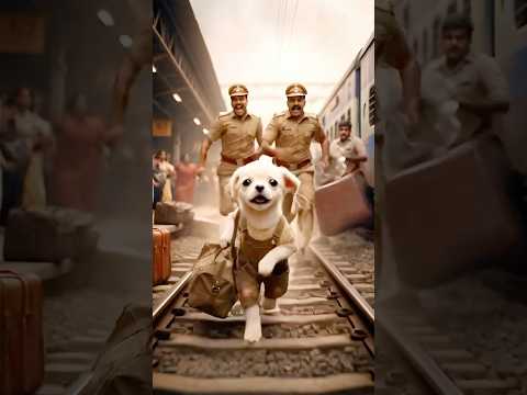 Police Ne Chor Samjha… Par Ye Puppy Hero Nikla 🐶💣#emotionalstory #aipuppyvideo