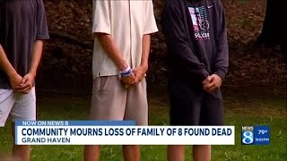 Community mourns loss of family of eight found dead