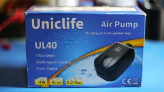 Pawfly Adjustable Aquarium Air Pump 4-LPM 2 Outlets. #unboxing #review #airpump