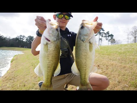 Big Bass Fishing in Houston Texas – accidental catch n cook
