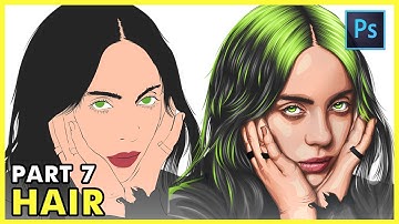 [ Vexel Art ] HOW TO DRAW WITH A MOUSE - PART 7 HAIR