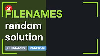 How can I randomize file names in a given directory (3 Solutions!!)