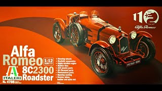 Alfa Romeo 8C 2300 Roadster Italeri 1/12 Part-1