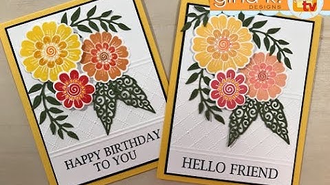 Bold and Blooming- Partial Embossing