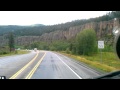 The narrow road before wolf creek pass summit