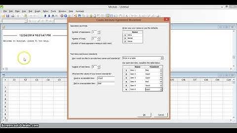 Gage R&R Attribute Data MSA in Minitab