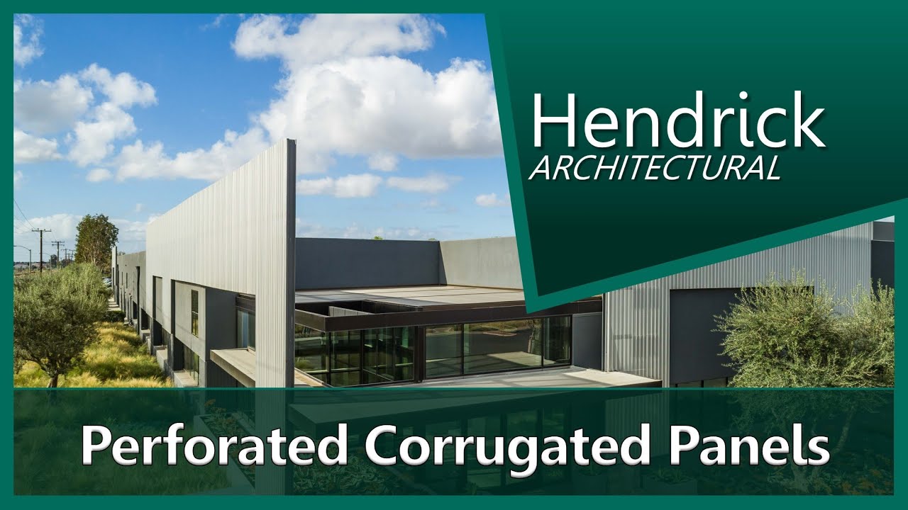 ▶ Perforated Corrugated Panels - Architectural Sheet Metal Work - Redhill Facade