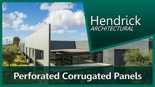 ▶ Perforated Corrugated Panels - Architectural Sheet Metal Work - Redhill Facade