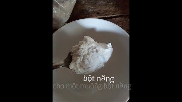 Làm hồ từ bột năng