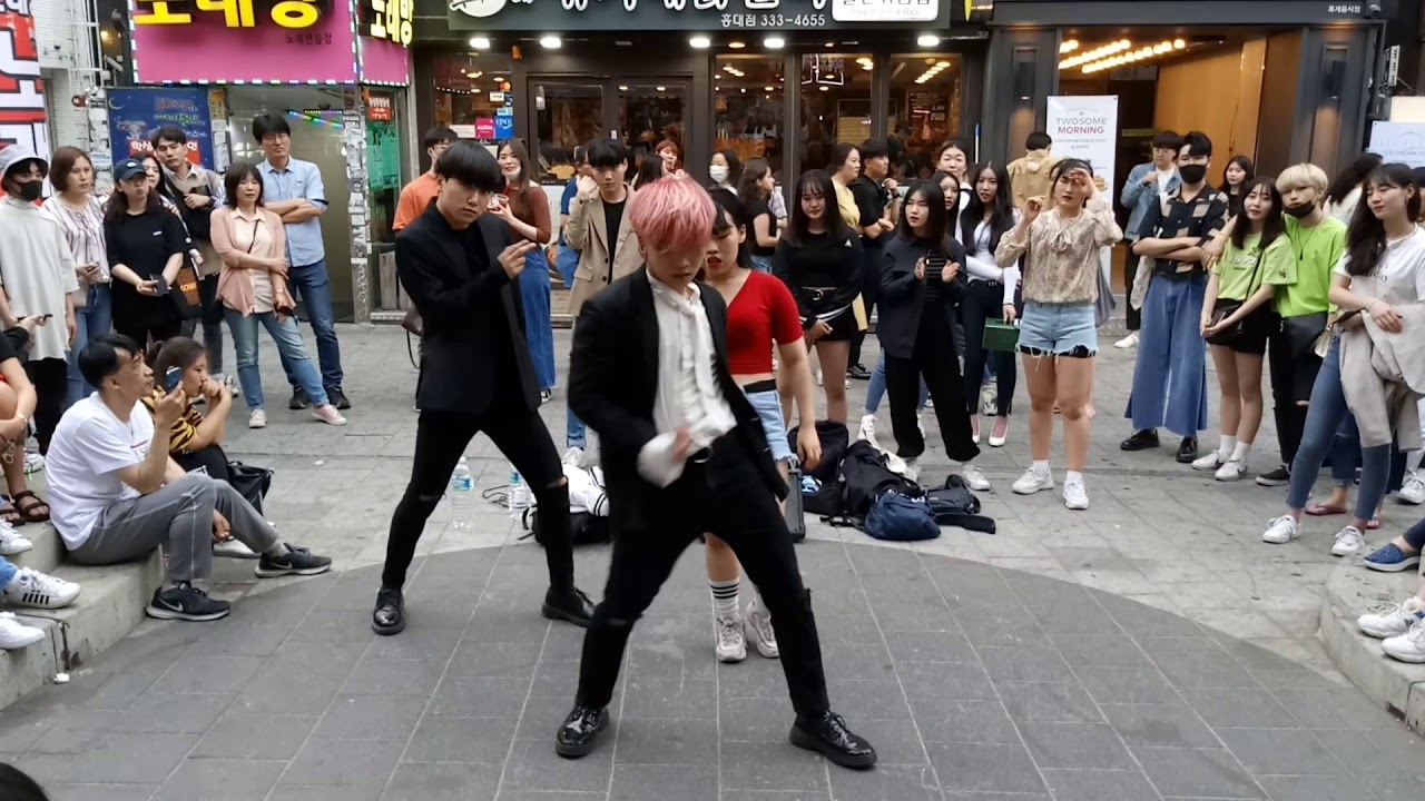 에너자이주(ENERGYJU)/Love Shot-엑소(EXO) 190518 홍대(HongDae) Busking 직캠 kpop dance cover