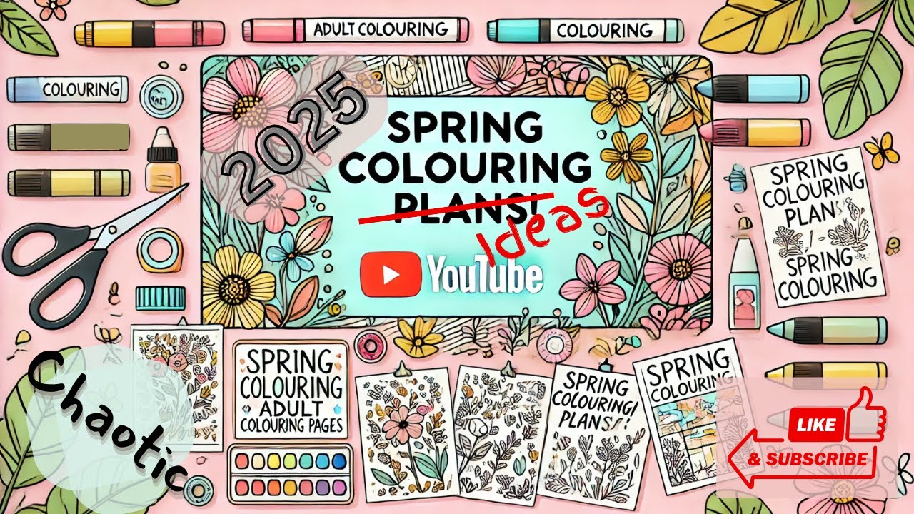 🌸 Spring Colouring Plans | Adult Colouring Inspiration | Chaotic Ideas